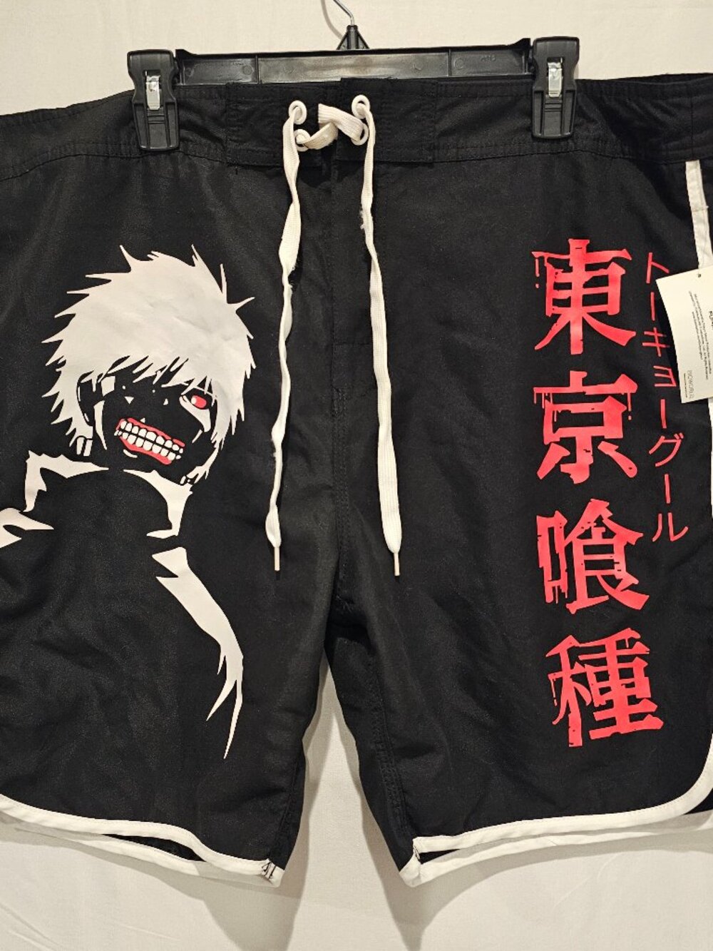 Tokyo Ghoul Kaneki Ken Anime Shorts Men's 2XL Graphic Lounge Shorts NWT